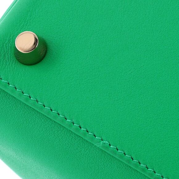 Hermes Kelly Handbag Menthe Swift with Gold Hardware 25 Green - Picture 10 of 12